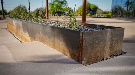 corten planter box sizes